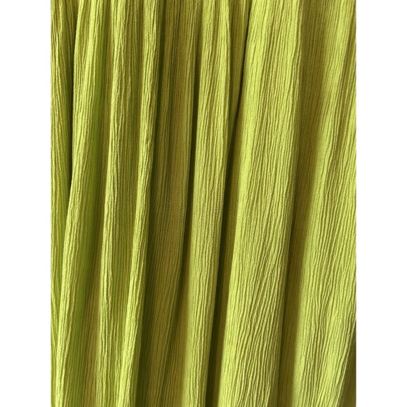 Lesser Lime Green Fit & Flare Dress – Summer Dopamine Dressing Playful Feminine - Picture 8 of 9